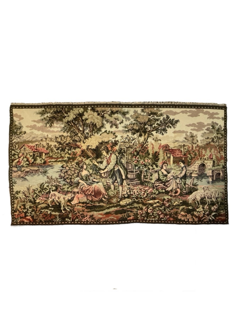 Italian Romantic Pastoral Wall Tapestry